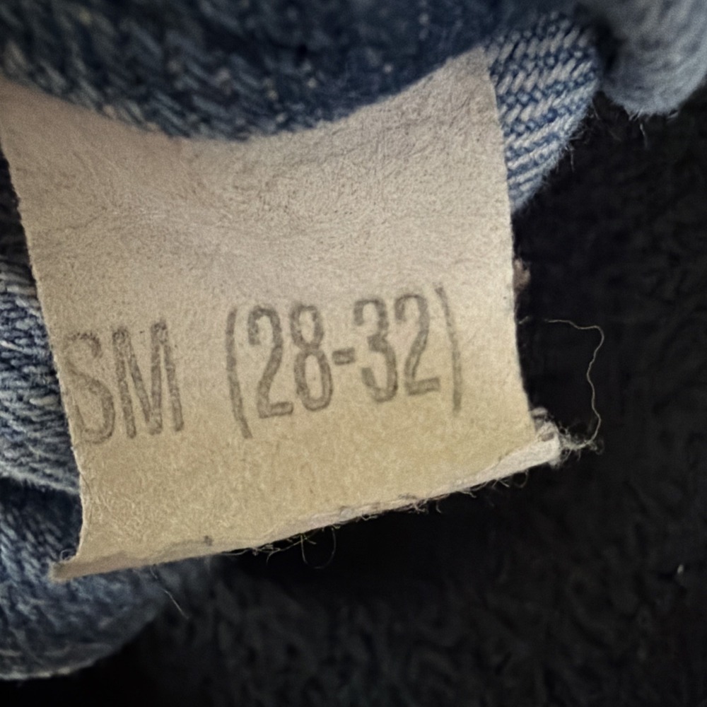 Vintage Bubba Denim Womens Small (28-32) Blue Jean Overall Shorts Bib Overalls - Picture 15 of 15